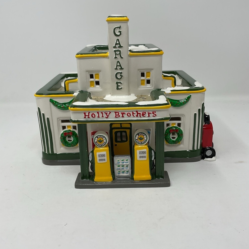 Dept 56 Original Snow Village Holly Brothers Garage 54854 Christmas